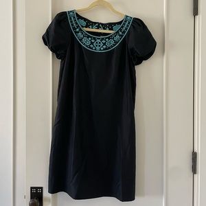 Tory Burch Silk size 4 small womens shift dress black